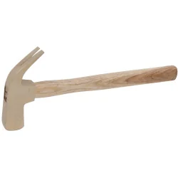 Marteau de coffreur BRONZEplus manche hickory . tête 500g .