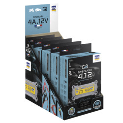 5 Chargeurs de batterie GYSFLASH 4.12 + Boîte présentoir |