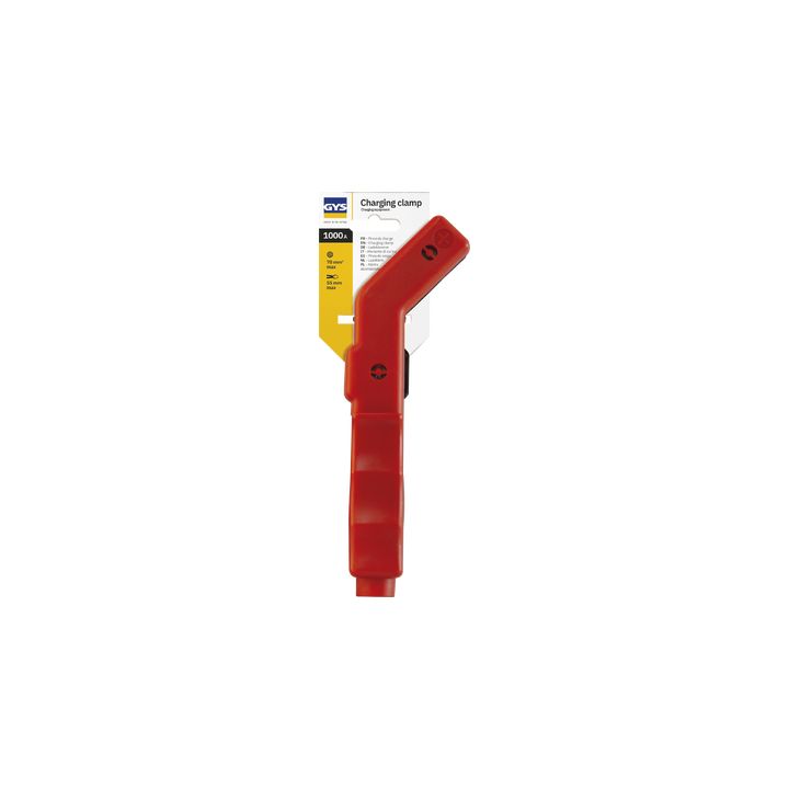 Pince de charge courbée isolée 1000 A (rouge) | TOOL IT