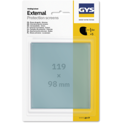 5 Écrans masque externes 119 x 98 mm - EXPERT 11 | GYS