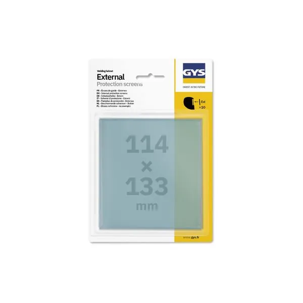 10 Écrans masque externes 114 x 133&nbsp;mm - GYSMATIC