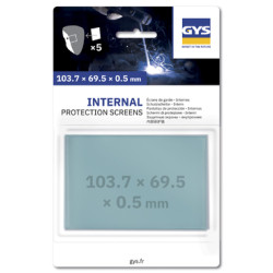 5 Écrans masque internes 103,7 x 69,5 x 0,5 mm -