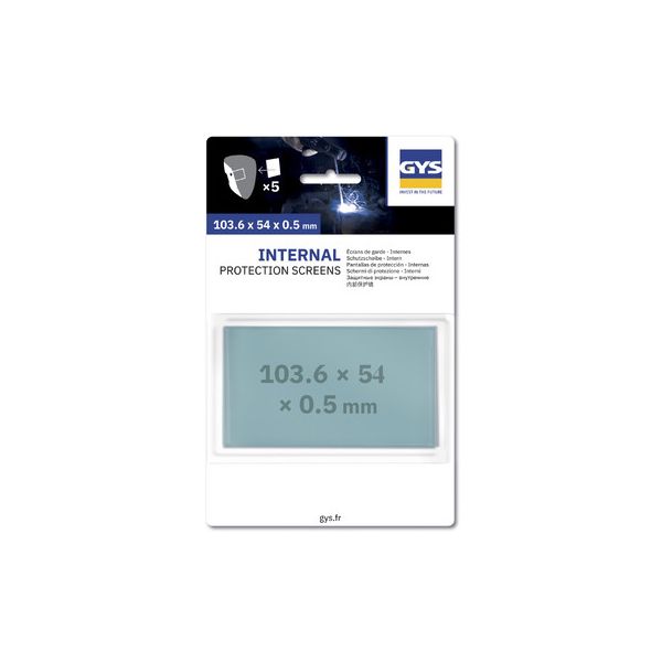 5 Écrans masque internes 103,6 x 54&nbsp;x 0,5&nbsp;mm -