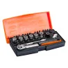 BAHCO Jeu de douilles 1/4" avec profil hexagonal,