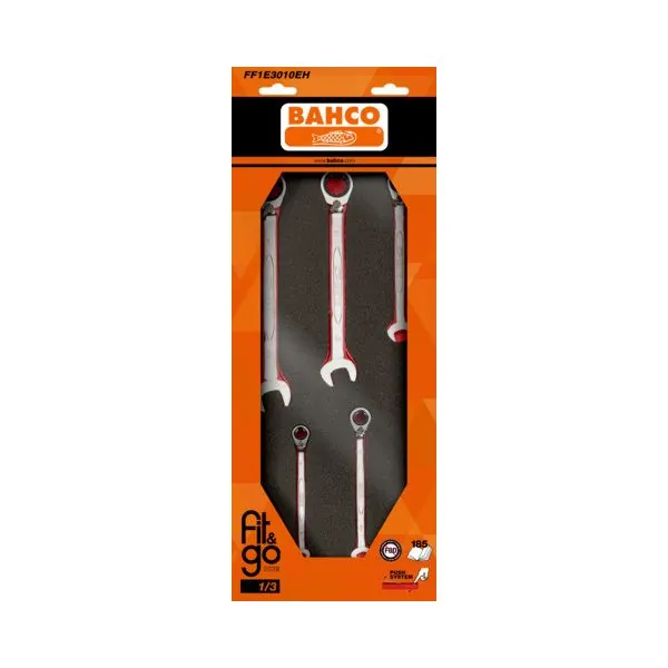 BAHCO Module mousse Fit&Go 1/3, clés mixtes - 11 Pcs