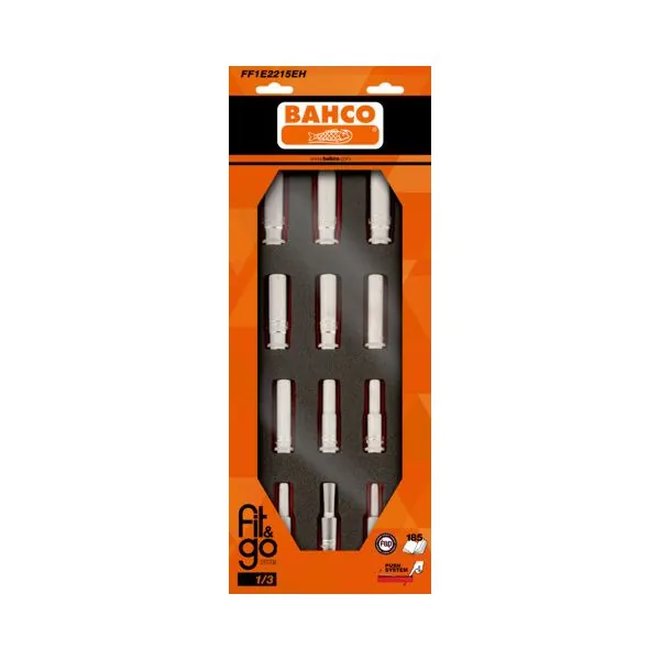 BAHCO Module mousse Fit&Go 1/3, douilles longues 1/2" - 12