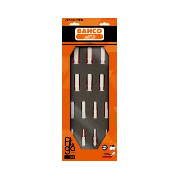 BAHCO Module mousse Fit&Go 1/3, douilles longues 3/8" - 14