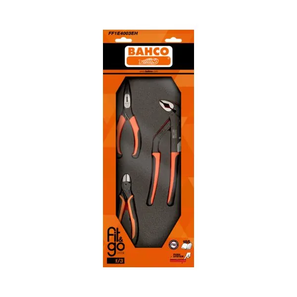 BAHCO Module mousse Fit&Go 1/3, pinces - 3 Pcs emballage