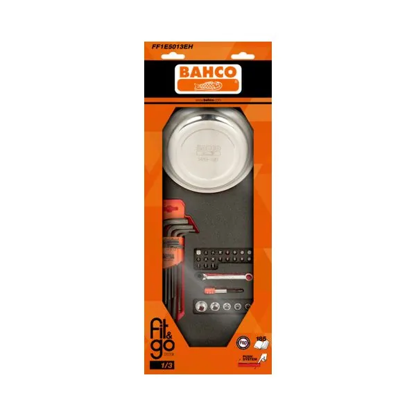 BAHCO Module mousse Fit&Go 1/3, clés mâles, jeu d'embouts &