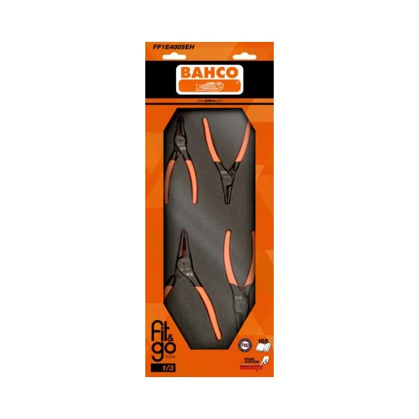 BAHCO Module mousse Fit&Go 1/3, pinces circlips - 4 Pcs