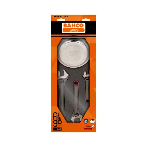 BAHCO Module mousse Fit&Go 1/3, coupelle magnétique & clé à