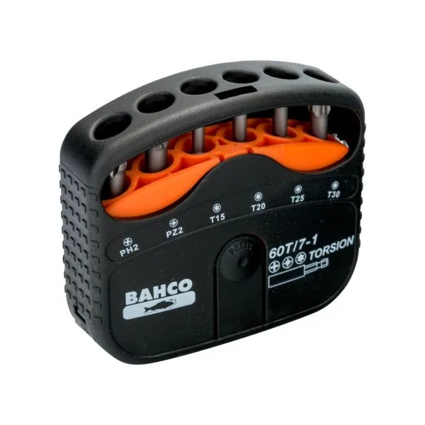 BAHCO Jeu d’embouts à torsion 1/4" pour vis