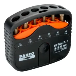 BAHCO Jeu d’embouts à torsion en titane 1/4" pour vis