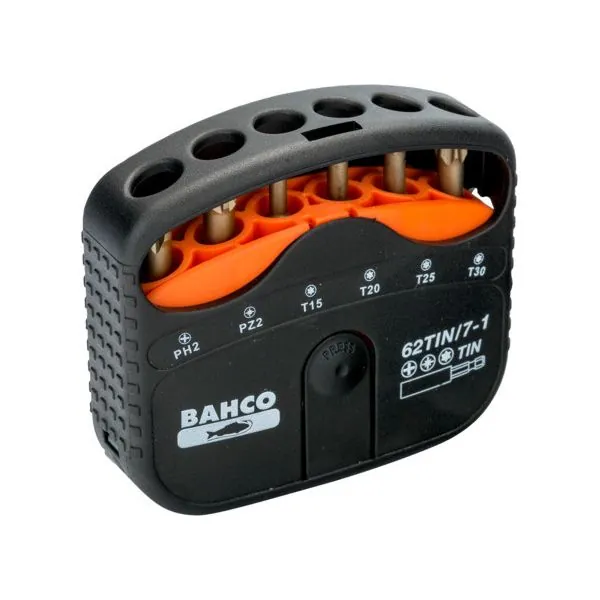 BAHCO Jeu d’embouts à torsion en titane 1/4" pour vis
