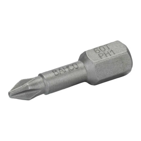 BAHCO Embout à torsion 1/4" pour vis Phillips PH1, 25&nbsp;mm -