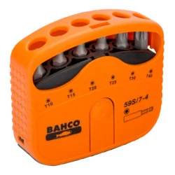 BAHCO Jeu d’embouts 1/4" pour vis TORX®, 22&nbsp;mm x 65&nbsp;mm x