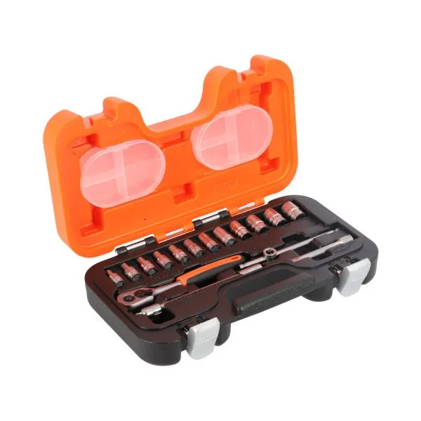 BAHCO Jeu de douilles 6 pans 1/4", dimensions métriques, et