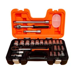 BAHCO Jeu de douilles à carré conducteur 1/2" avec profil