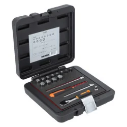 BAHCO Jeu de douilles 1/4" avec profil 6 pans dimensions