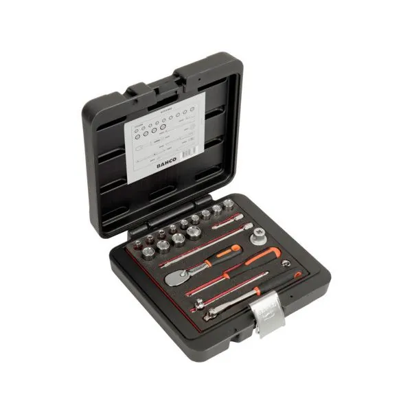 BAHCO Jeu de douilles 1/4" avec profil 6 pans dimensions