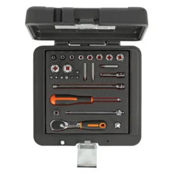 BAHCO Jeu de douilles 1/4", avec profil 6&nbsp;pans dimensions