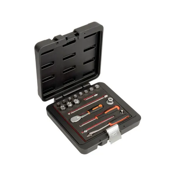 BAHCO Jeu de douilles 1/4" avec profil 6 pans en pouces et