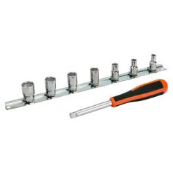 BAHCO Jeu de douilles 1/4" avec profil 6 pans en pouces et