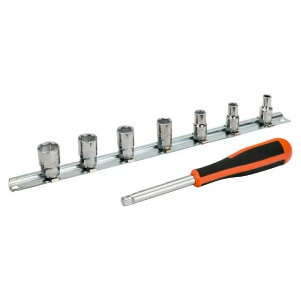 BAHCO Jeu de douilles 1/4" avec profil 6 pans en pouces et