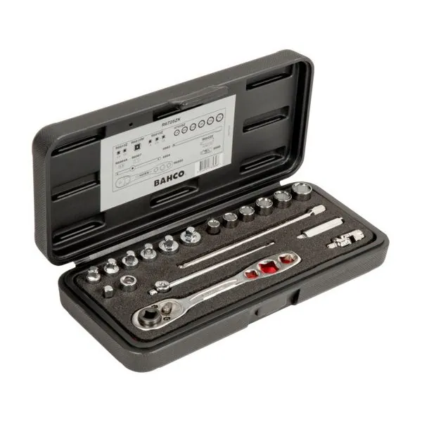 BAHCO Jeu de douilles 1/4" avec profil hexagonal,
