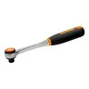 BAHCO Cliquet réversible 3/8" à tête ronde avec 72&nbsp;dents et
