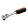 BAHCO Cliquet réversible 1/4" à tête fine avec 72&nbsp;dents et