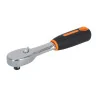 BAHCO Cliquet réversible 1/4" avec 72&nbsp;dents et un angle