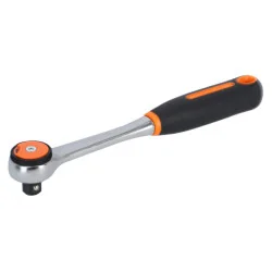 BAHCO Cliquet réversible 1/2" à tête ronde avec 72&nbsp;dents et