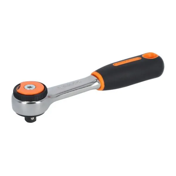 BAHCO Cliquet réversible 1/4" à tête ronde avec 72&nbsp;dents et