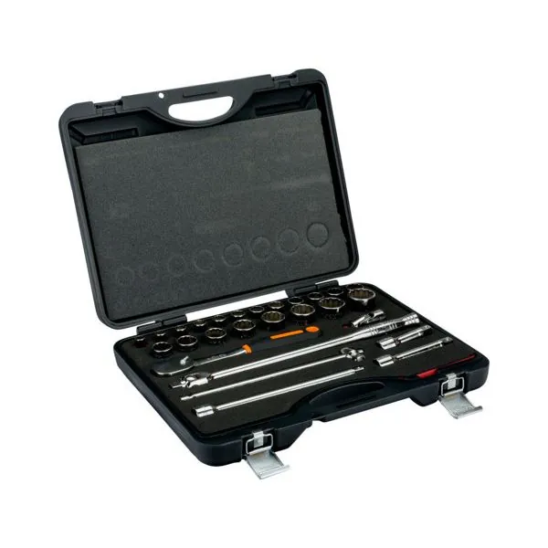 BAHCO Jeu de douilles 1/2" avec profil 12&nbsp;pans, dimensions