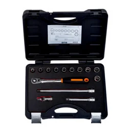 BAHCO Jeu de douilles 1/2" avec profil 12&nbsp;pans, dimensions