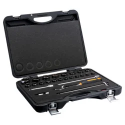 BAHCO Jeu de douilles 1/2" avec profil 12&nbsp;pans et cliquet