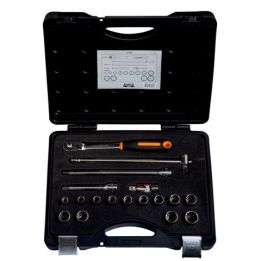 BAHCO Jeu de douilles 1/2" avec profil 12 pans, dimensions