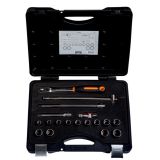 BAHCO Jeu de douilles 1/2" avec profil 12 pans, dimensions