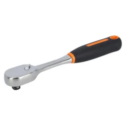 BAHCO Cliquet réversible 1/2" en poire avec 80&nbsp;dents et un
