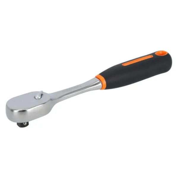BAHCO Cliquet réversible 1/2" en poire avec 80&nbsp;dents et un