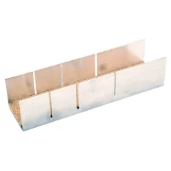 BAHCO Boîte à onglets en aluminium, 245&nbsp;mm x 100&nbsp;mm x 30&nbsp;mm
