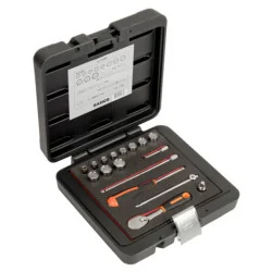 BAHCO Jeu de douilles 1/4", avec profil 12&nbsp;pans dimensions