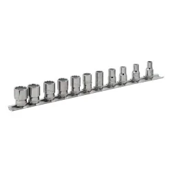 BAHCO Jeu de douilles 1/4" avec profil 12 pans dimensions
