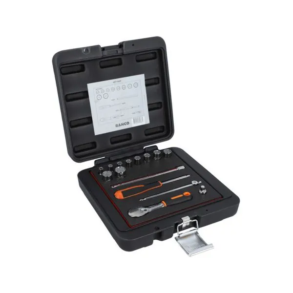 BAHCO Jeu de douilles 1/4" avec profil 12&nbsp;pans, dimensions