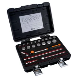 BAHCO Jeu de douilles 3/8", avec profil 12&nbsp;pans dimensions
