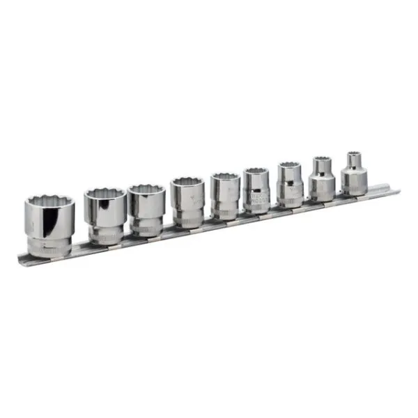 BAHCO Jeu de douilles 3/8" avec profil 12 pans dimensions