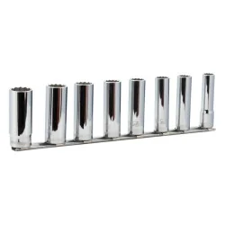 BAHCO Jeu de douilles longues 3/8", avec profil 12 pans