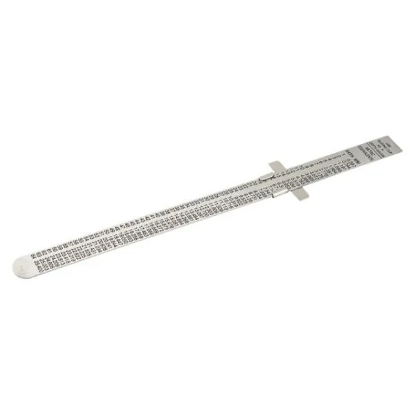 BAHCO Règle flexible en acier inoxydable, dimensions en