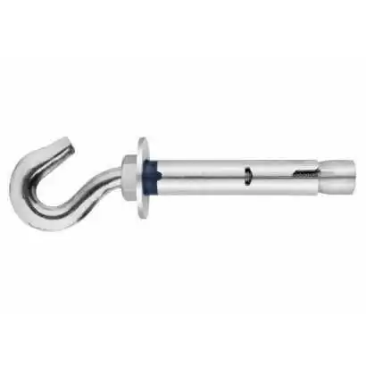 INDEX Cheville anti-rotation pour charges moyennes Crochet forgé inox A2 (M6 x 45 Ø8 100 pièces.) ACHGA208C | ACHGA208C